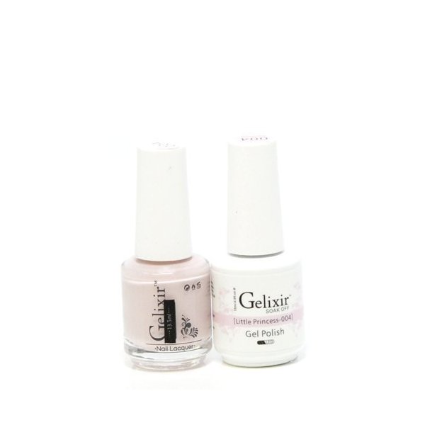 Gelixir Duo Matching Gel and Nail Polish, Made in USA. (004-Little Princess)