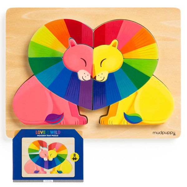 Mudpuppy Love in The Wild Wooden Tray Puzzle