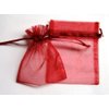 60 Burgundy Organza Gift Bags 5"x7"