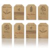 Boho Simple Christmas Gift Tags Holiday Present Stickers, 2 x 3", 100 Total Adhesive Labels