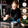 NIUTA Magnetic measuring spoons set, stackable on both sides, Germany stainless steel, for use in spice jars and liquids, set of 9-Multicolour