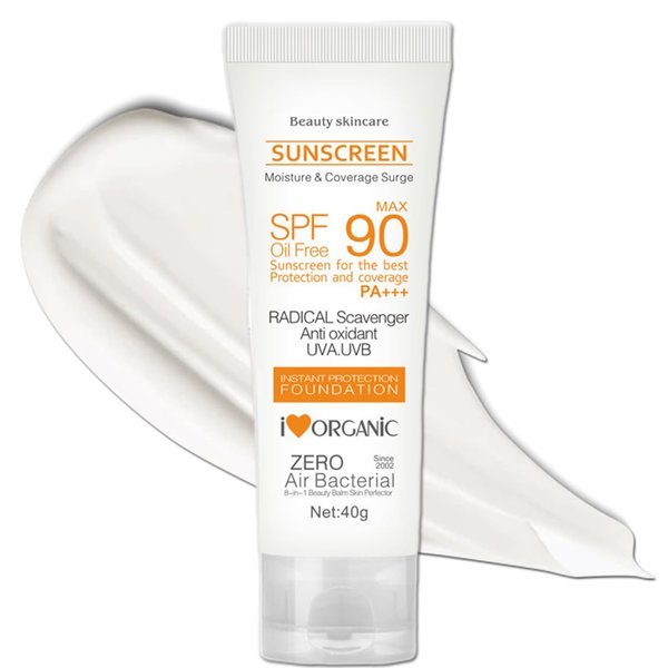 Sport Sunscreen SPF 90, Sun Screen Protector for Face and Body, High SPF 90 Face Sunscreen, Sun Screen Protector for Face, Sunscreen Moisturizer for Outdoor Sports, 40G