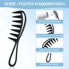 WLLHYF 2 Piece Wide Tooth Comb Curling Shark Combs Hair Styling Accessories Professional Salon Afro Coarse Comb Anti-Static Durable Hairdressing Tool for Men Women Styling
