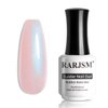 RARJSM Gel Builder Nail Polish Pearl Pink Hard Gel in a Bottle Mermaid Shell Glitter Pearlescent Thick Extension Structure Gel for Nails 15ml Soak Off Curing Requires Salon Home DIY Beginer Use