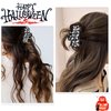 Halloween Claw Clips Ghosts Letter Hair Clips Strong Non-Slip Hair Clips Black Hair Accessories for Women Cute Hair Accessories Claw Clips for Thick Thin Hair Styling Decorate 1Pcs