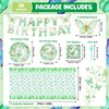 Butterfly Birthday Decorations, Butterfly Girl Party Decorations Supplies with Plates, Napkins, Tablecloth, Banner, Fork for Birthday, Baby Shower, Butterfly Party Decorations Tableware, Serves 24