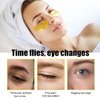 24K Gold Eye Masks, Crystal Collagen Eye Patches for Puffy Eyes, Reducing Fine Lines, Effectively Moisturizing Gold Eye Mask for Dark Circles and Puffiness Wrinkle Eye Bags