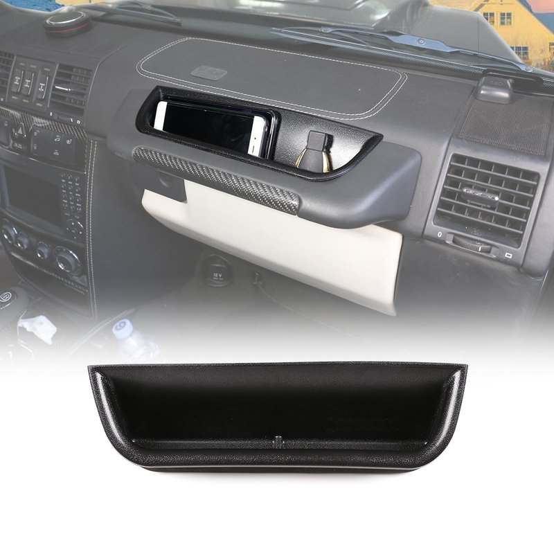 HIRUFAIT Co-pilot Passenger Grab Bar Organizer Tray for Mercedes Benz G-Class 2004-2018, Car Dash...