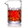 Eligara Cocktail Mixing Glass - 18 OZ Crystal Cocktail Stirring Glass, Thick Weighted Bottom - Bar Bartenders Tools Mixing Glass for Craft Bars & Professional Bartenders
