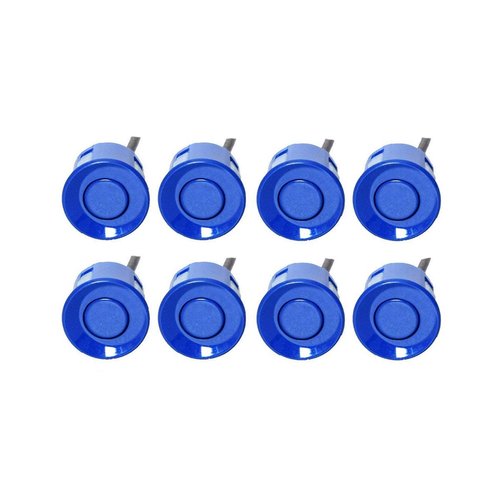 Car Reverse Parking Radar System with 8 Parking Sensors Distance Detection + LED Distance Display + Sound Warning (Blue Color)