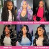Ghios 30 Inch Body Wave Lace Front Wigs Human Hair Pre Plucked 180 Density 13x4 HD Transparent Frontal Glueless Wigs Human Hair with Baby Hair Natural Hairline 100% Virgin Human Hair Wigs for Women