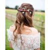 YISSION 40Pcs Mini Rhinestone Hair Clips Sparkly Crystal Hair Pins Small Decorative Hair Clips Wedding Hair Barrettes Hot Pink Hair Clips Bridal Hair Accessories for Girls Women