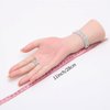 Realistic Silicone Female Hand Model Fake Hand Flexible Finger Bendable Acrylic Nail Mannequin Hand for Jewelry Display Nail Art Practice (Right Hand)