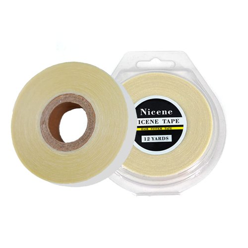 Hair System Tape Roll Lace Front Support Tape for Wigs,Toupee, Hair Pieces and Hair Extensions(white-3/4"x12yds)