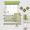 Mod Dots/Stripes Green/Choco Dots Crib Fitted Sheet