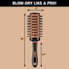 Conair Vented Copper Collection Round Brush for Blow Drying and Styling - Quick Blow Dry Brush