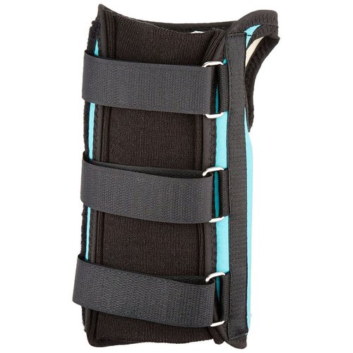 Rolyan D-Ring Right Wrist Brace, Size Medium Fits Wrists 6.75"-7.5", 7" Regular Length Support, Teal Brace with Straps and D-Ring Connectors to Secure and Stabilize Hands and Wrists