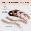 Kitsch Heatless Hair Curler for Overnight Curls - 6 pcs Satin Flexi Rods for Heatless Curls, Overnight Blowout Rods, No Heat Hair Curlers to Sleep In, Curling Rod Curlers for Short Hair, Hair Rollers