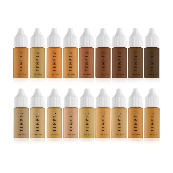 TEMPTU SilkSphere Airbrush Foundation: Long-Lasting Liquid Makeup, Medium to Full Coverage | 4-In-1 Formula Foundation, Primer, Concealer & Corrector | Luminous, Dewy Finish | All 18 Shades