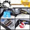 KETIEE Bigger Skate Park Kit: 6 in 1 Finger Skateboard Deck Ramp Set | Ultimate Finger Skatepark Props | Finger Toys with 4 Mini Fingerboards 6 Ramps Shorts Sneakers Display Holder | Gift for Kids