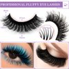 5D Faux Mink Lashes Fluffy - Birthday Mother's Day Gifts Presents for Women Wife 5 Pairs False Lashes Fake Eyelashes Mink Natural Look D Curly Cat-Eye Lashes Dramatic Lashes