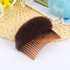 2Pcs Charming Bump It Up Volume Inserts Hair Comb Do Beehive Hair Styler Insert Tool Hair Base Styling Accessories for Women Girls (Brown)