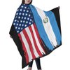Usa Guatemala Flag Salon Barber Cape - Professional Hairdressing Waterproof Hair Cutting Cape With Adjustable Snap Closure-Haircut Apron For Hair Stylist And Home Use-55''X66''