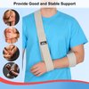 supregear Arm Sling, Adjustable Lightweight Comfortable Shoulder Immobilizer Arm Sling Breathable Medical Shoulder Support for Injured Arm Hand Elbow, 71 inch / 180cm (Grey)