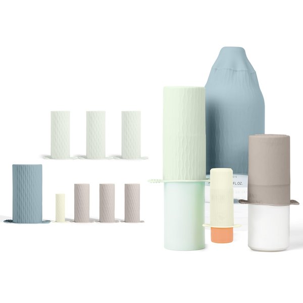 Mrsdry Bottle Covers for Travel, Leak Proof Elastic Sleeves, Travel Size Container Covers, Holiday Essentials for Women, Multiple Sizes Cover Suit for Various liquids Toiletries Bottles (8pcs)