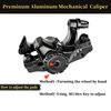 RUJOI Bike Disc Brake Kit, Aluminum Front and Rear Caliper, Full Aluminum Alloy Bicycle Brake Lever, 160mm Rotor, Mechanic Tool-Free Pad Adjuster for Road Bike, Mountain Bike
