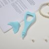 KUNFOWL 3 in 1 Mascara Shield Applicationlicator Guard, Silicone Eyelashes Tools, Blue Eyelash Separator Tool Upper and Lower Eye Lash Mascara Tool Guard for Girls and Women