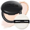 ABOUT TONE Blur Powder Pact 0.32oz - Pressed Powder Compact with Mirror and Puff Makeup Setting Finishing Blurring Natural Translucent Lightweight Face Sebum Oil Control Vegan Formula (1.5 COOL FAIR)