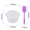 Delanie 2Pcs Nonstick Silicone Wax Warmer Liner with Spatula, Replacement Wax Bowl for 500ml Wax Warmer for Hair Removal Waxing Kit, 16.9 Oz