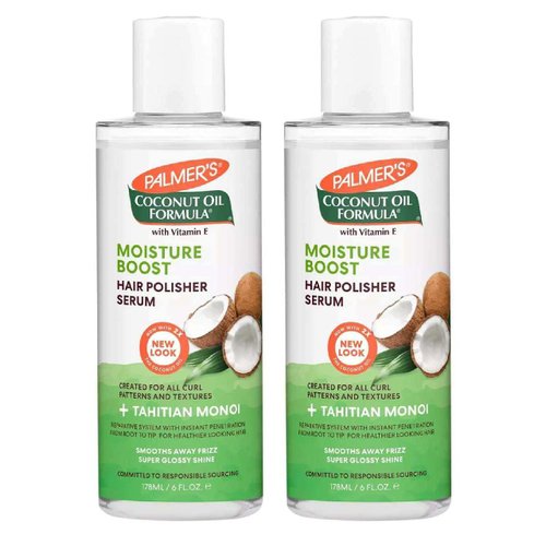 Palmer's Coconut Oil Formula Hair Polisher Serum, 6 Ounces (Pack of 2)