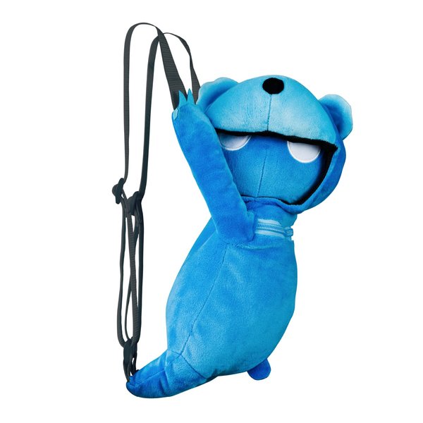 Gang Beasts 12 Inch Plush Backpack - Blue Bear - Super Soft Cuddly Plush - Perfect for Boy & Girls Toy Backpacks - Plush Toys for Kids, Great Gifts. Official Gang Beasts Plush Toys
