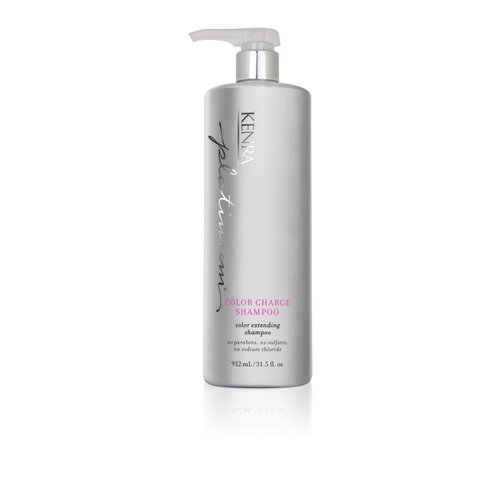 Kenra Platinum Color Charge Shampoo | Color Extending | Recharges Hair Color Up To 50 Washes | Locks Color Pigments | Maximum Color Retention | All Hair Types & Colors | 31.5 fl. Oz