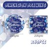 40Pcs Blue Birthday Party Supplies For 20 Guests - Disposable Tableware Blue And Silver Birthday Plates And Napkins Happy Birthday Party Decorations