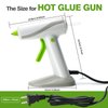Hot Glue Gun with 30 Glue Sticks, Fast Preheating Glue gun and sticks set,Hot Melt Gun, Glue Gun Kit for Kids DIY School Craft Projects and Quick Home Repairs, Anti-drip Nozzle & Easy Squeeze Trigger