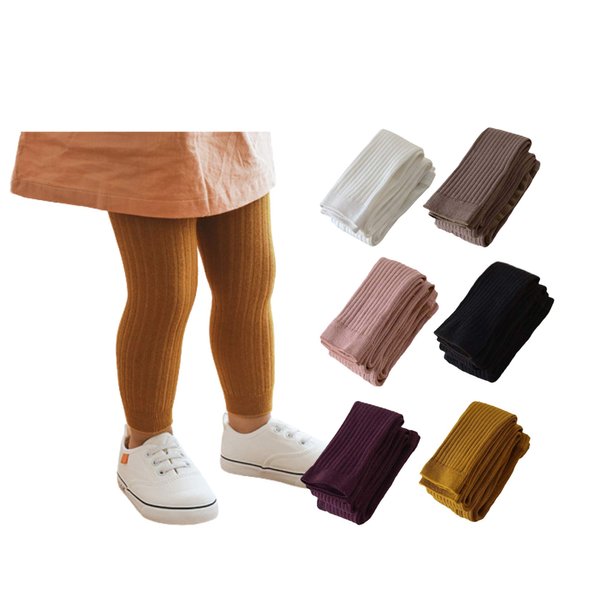 Frillybutts 6 Pack Cable Knit Leggings Unisex Infant Toddler Litter Kid Footless Tight 0-5T