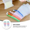20 PCS Multicolor Exfoliating Mesh Soap Saver Pouch Bag Sack Bubble Foam Net Bags with Drawstring Soap Bags Face Cleansing Foaming Nets for Shower Foaming, 4.7 x 3.5 inche Easy to Clean,Cleansers