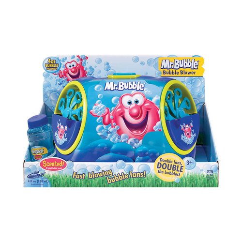 Kid Galaxy Mr. Bubble Double Bubble Blower w/ 4oz. of Bubbles, 6.75 x 9 x 4.5