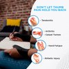 Dropsky Waterproof Wrist Thumb Support With Gel Pad, Thumb Brace for Arthritis Pain and Support-Thumb Wrist Brace, Arthritis & Carpal Tunnel - Left and Right Hand- Lightweight,Therapy Rubber-Latex, 4
