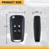 Car Key Fob Keyless Entry Remote Compatible with Chevy Cruze/Camaro/Impala/Equinox/GMC Terrain/Buick Lacrosse 2010 2011 2012 2013 2014 2015 2016 2017 5 Buttons Key for OHT01060512 (2 Packs)