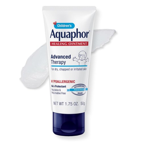 Aquaphor Children's Advanced Therapy Healing Ointment, 41% Petrolatum Skin Protectant Ointment for Minor Wound Care, Chapped or Cracked Skin and Lips, 1.75 Oz Tube