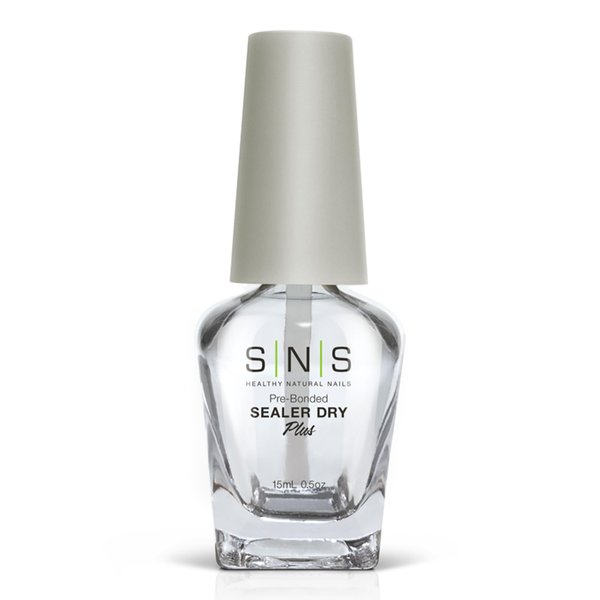 SNS Nail Polish for Nail Dip Powder, Sealer Dry - Sealing & Hardening Agent for Dip Powders - Brings Color & Hardens Manicure Layers - Low-Odor & No UV Lamp Required - 0.5 fl. oz.