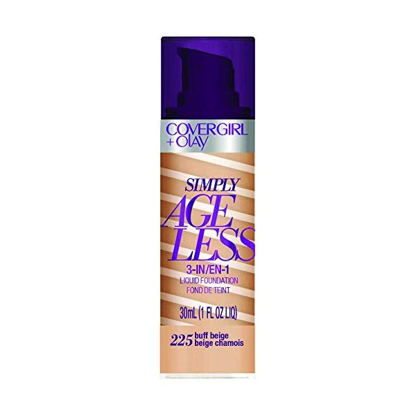 COVERGIRL & Olay Simply Ageless 3 in 1 Liquid Foundation, (Pack of 6)