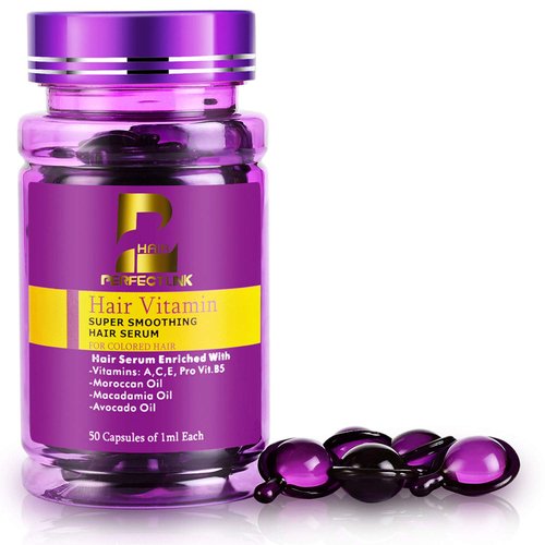 Perfect Care Dry Hair Serum with Pure Moroccan Oil, Macadamia and Avocado Oils, Vitamin E and B5 Serum for Dry Damaged Hair，Repair Damaged Hair and Protect Hair Color, Soft and Silky