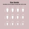 ANDGING French Tip Press on Nails Almond Short Medium White Black Fake Nails Glue on Nails with Bling Glitter Gold Striped Design Acrylic False Nails for Wedding Gel Manicure Stick on Nail with Glue