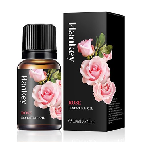 Rose and Lavender Essential Oil, Pure Organic Rose Lavender Oil for Diffuser, Massage, Soap, Aromatherapy, Bath, Skin Care - 2 x 10ml (Rose+Lavender)