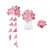 3Pcs Kimono Hair Accessories Japanese Kimono Flower Hair Clips Tassel Hair Hairpins Japanese Style Kimono Hair Barrettes Hair Accessories for Women (Pink)